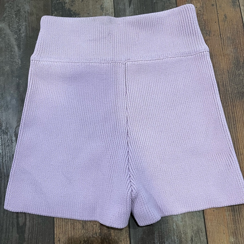 Elce Swim purple ribbed shorts - Picture 3 of 4